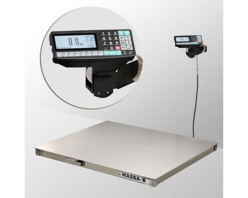 Купить Весы платформенные с печатью этикеток Масса-К 4D-PM.S-15/12-3000-RP от Масса-К