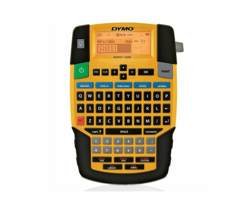 Принтер этикеток Dymo Rhino 4200 (203dpi, Кейс, АКБ, БП)